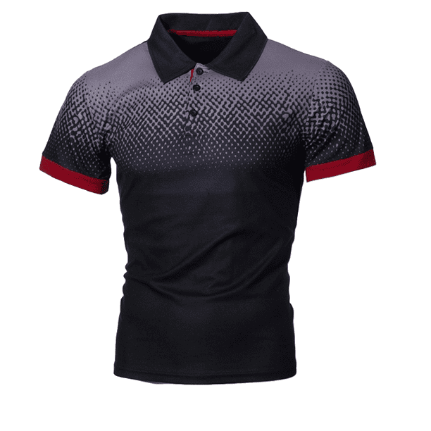 Honey GD Mens Simple Printing Solid Color Turn-down Collar Polo Shirt Honey GD Mens Simple Printing Solid Color Turn-down Collar Polo Shirt